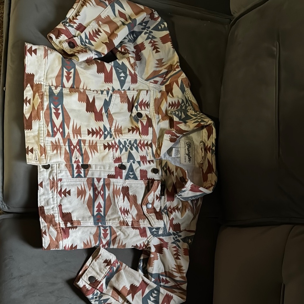Wrangler Multicolor Patterned Jean Jacket